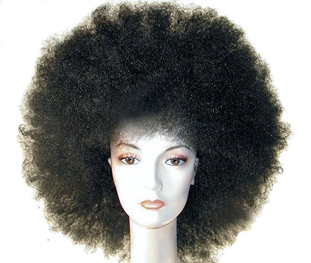Afro Discount Jumbo Champ Blonde Wig Costume - Champagne Blond