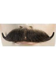 Edwardian M35 Human Hair Mustache - Medium Brown Red 30