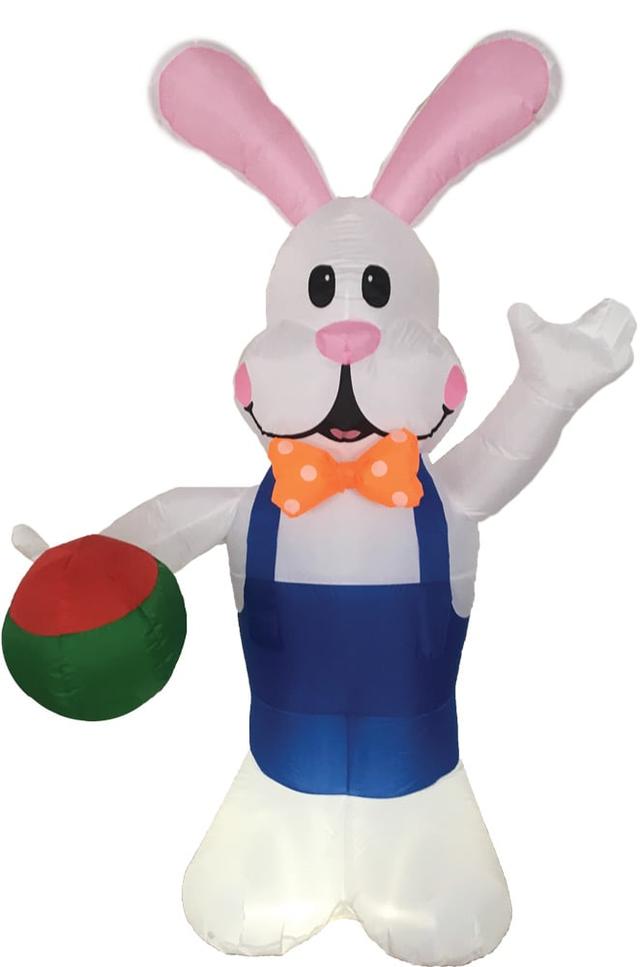 7 ft. Inflate Bunny Decoration with Egg