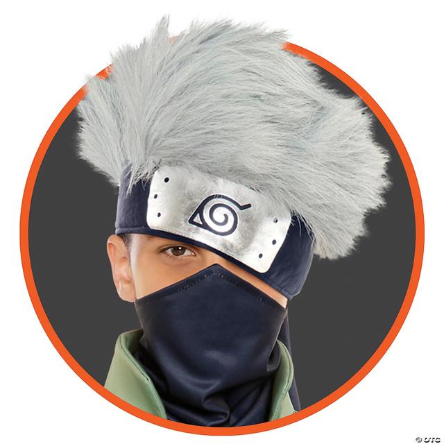 Naruto Leaf Headband with Hair for Costume