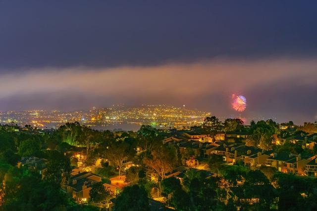 36 x 24 in. Mount Soledad, San Diego Fourth of July Fine Print Wall Art
