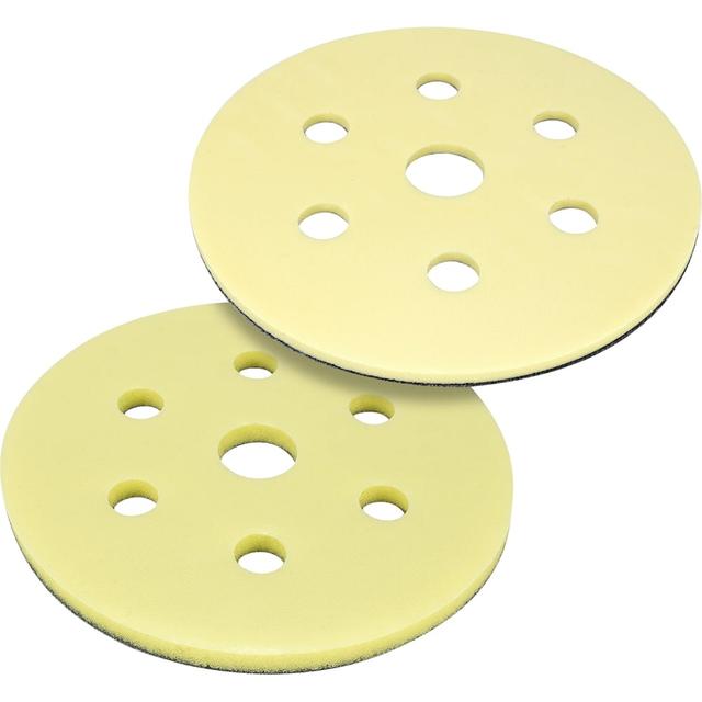 EGA-971-9002 6 in. Hook & Loop 7 Holes Super-Tack Interface Pads - Assorted