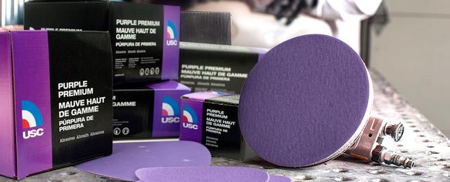 1000 Grit 6 in. Dia. Purple Premium Abrasives Film Discs