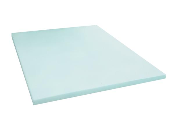 Topper Cover and Two Classic Contour Pillows and Cal-King 2 Inch Thick Gel Swirl Visco Elastic Memory Foam Mattress Bed Topper Made in the USA