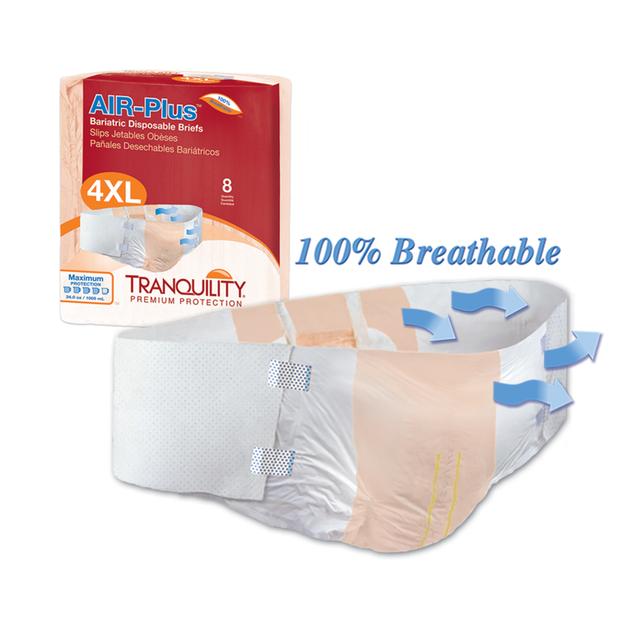 PBE2195 Bariatric Disposable Brief - 8 per Bag