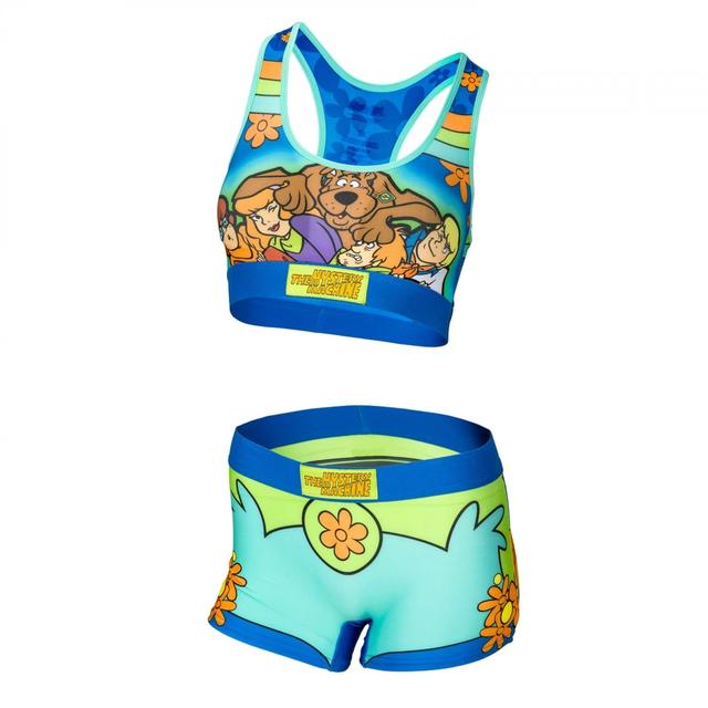 Scooby Doo 881233-large Mystery Machine License Plate Bra & Boy Short Panty Set - Large