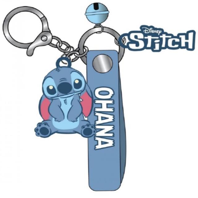 875118 3 in.  Ohana Figural Keychain with Wristlet Bell & Charm