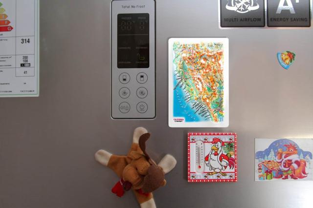 California Raised Relief Map, Unframed - Souvenir Size