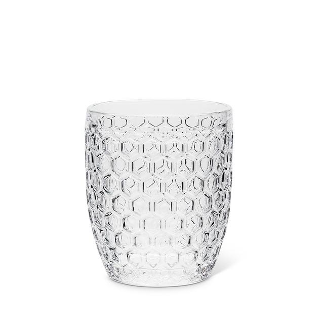 4 in. Honeycomb Glass Tumbler, Clear