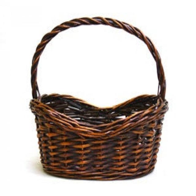AI-4274JAVAB-Q04 14 in. Oval Java Brown Willow Basket - Set of 4