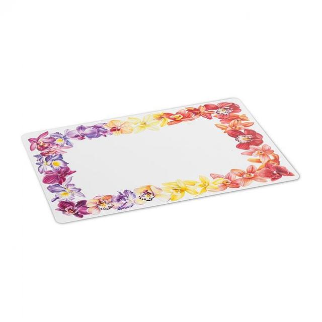 UNBT-00652 Orchid Border Placemats - Multi Color