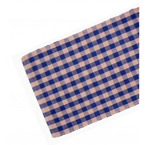 AG-07250-13x54 13 x 54 in. Ribbed Table Runner&#44; Navy & Beige Check