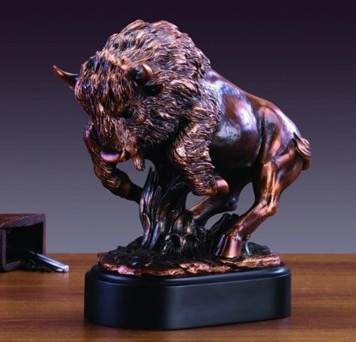 Marian Imports F Charging Buffalo Statue - Sculpture