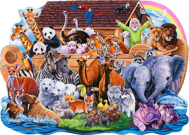 Noahs Ark Shaped Puzzle - 100 Piece