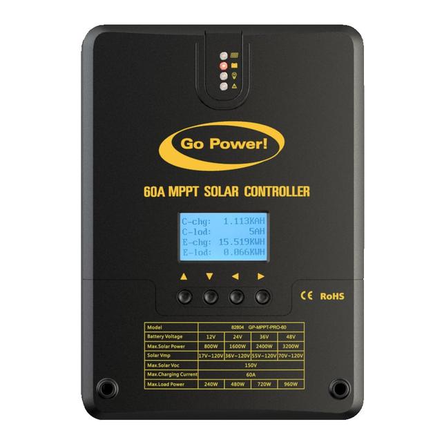 60A MPPT Solar Controller with Built in Digital Display