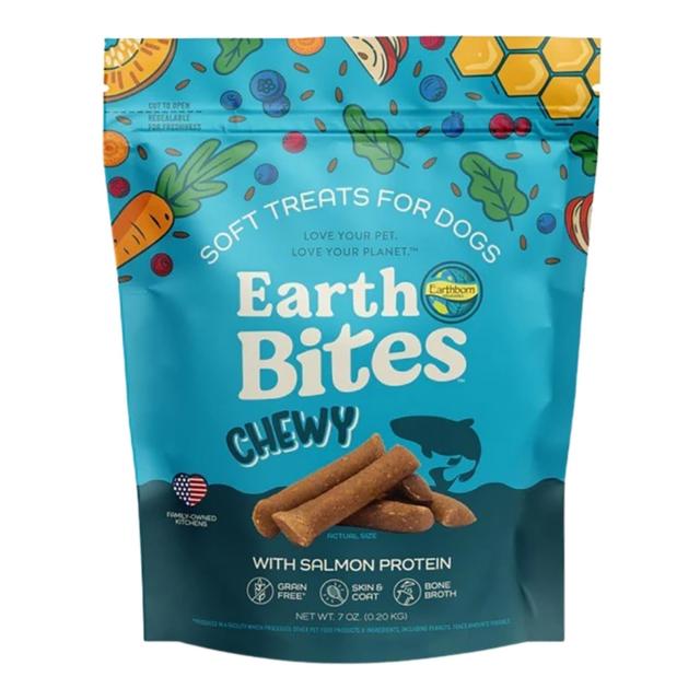 034846723915  Dog Grain Free Earthbites Chewy Salmon Treat - 7 oz