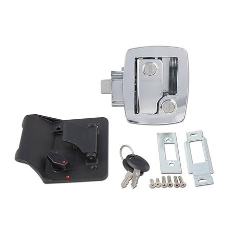 Bauer RV Entry Door Lock, Chrome