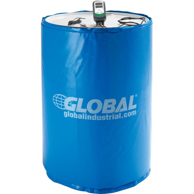 Up To 145 deg F, 120V Global Industrial Insulated Drum Heater for 55 gal Drum