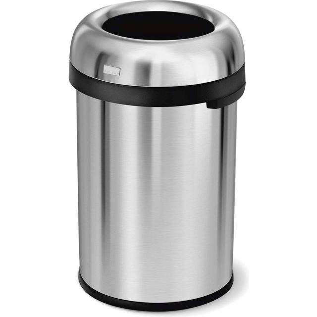 641242SS 30 gal Stainless Steel Bullet Open Top Trash Can