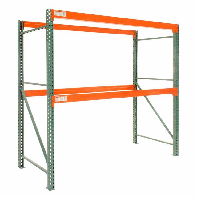 Global Industrial 290769 Teardrop Pallet Rack Starter - 108 x 24 x 144 in. - 6420 lbs Shelf Capacity