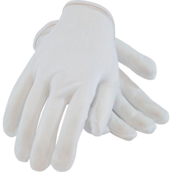 B2274083 44 Clean Team Inspect Denier Tricot Nylon Rolled Hem Womens Gloves&#44; White - Large