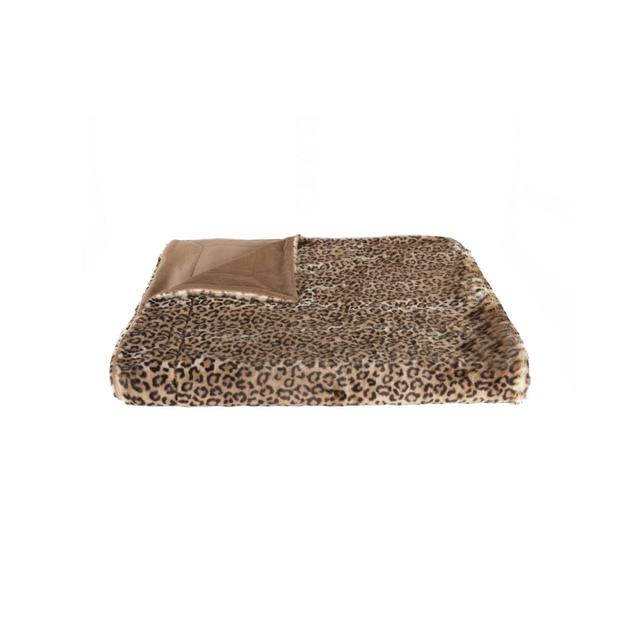 50 x 60 in. Burke Leopard Fur Throw