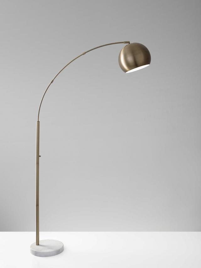 Brass Metal Arc Lamp&#44; 12.5 x 42 x 78 in.