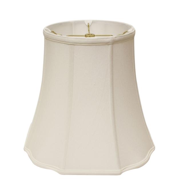 14 in. Premium Octagon Monay Shantung Lampshade&#44; White