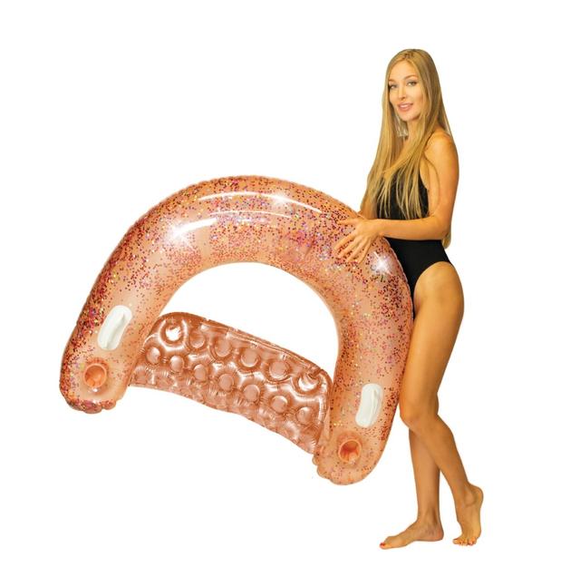 Deluxe Glitter Gold Glitter Jumbo Sun Chair