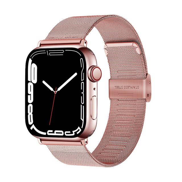 Odash  Metal Mesh Band for 38, 40 & 41mm Apple Watch - Rose Pink