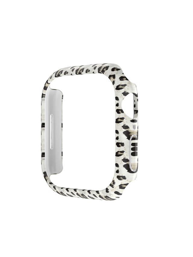 Bumper Case with Screen Protector for 40mm Apple Watch - White Leopard