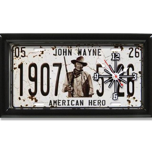 Odash LPC-JW2 John Wayne 1907 No. 2 Clock - Black & White
