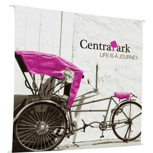 5 x 6 ft. 13 oz Scrim Single Sided Hanging Banner - 3 in. Pole Pocket Top & Bottom