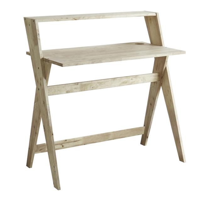 37.5 in. Crisscross Study Desk, Natural