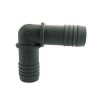 0.5 in. 90 deg Boshart Hose Elbow - Polyethylene - Gray