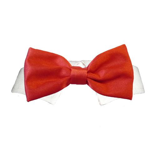 Red Satin Bow Tie - Red - 2XL