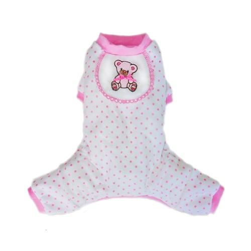 Teddy Pajama, Pink - Medium