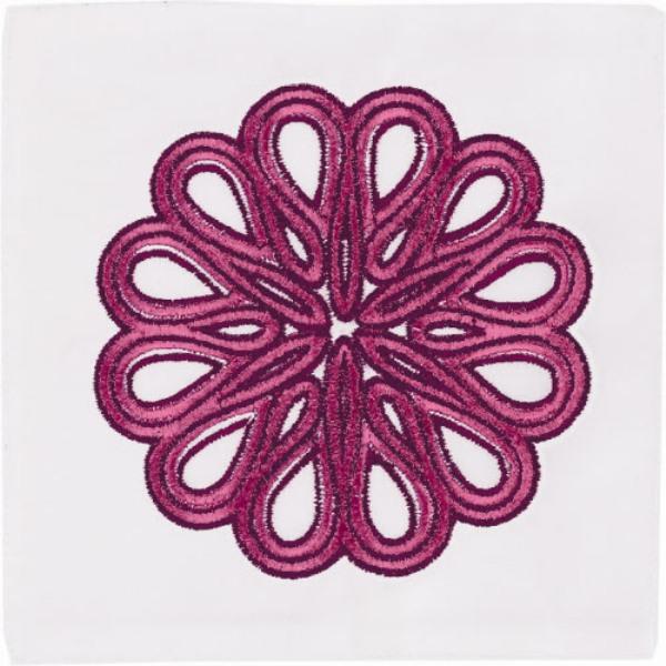 6 x 6 in. Carillo Cocktail Napkin, Purple, Set of 4