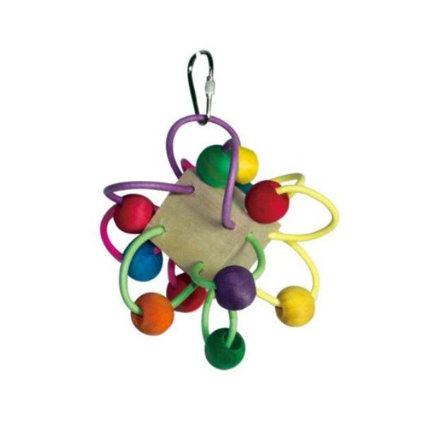 103093 Happy Beaks Tweeting Tally Cruncher Bird Toy, Medium
