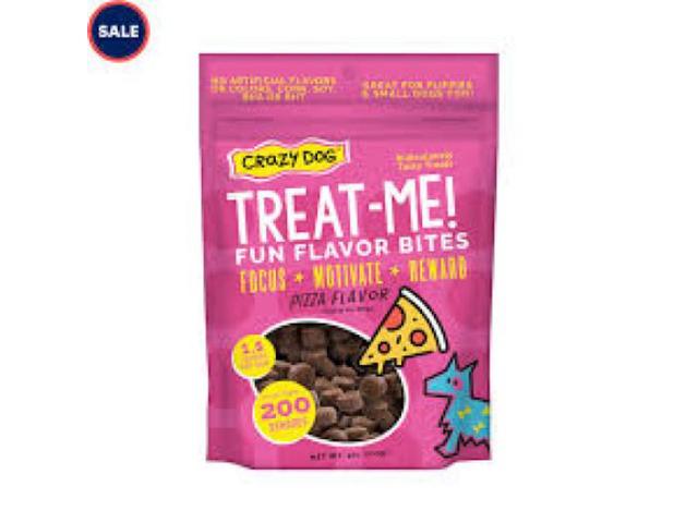 110722 4 oz Crazy Dog Train-Me Pizza Mini Treats