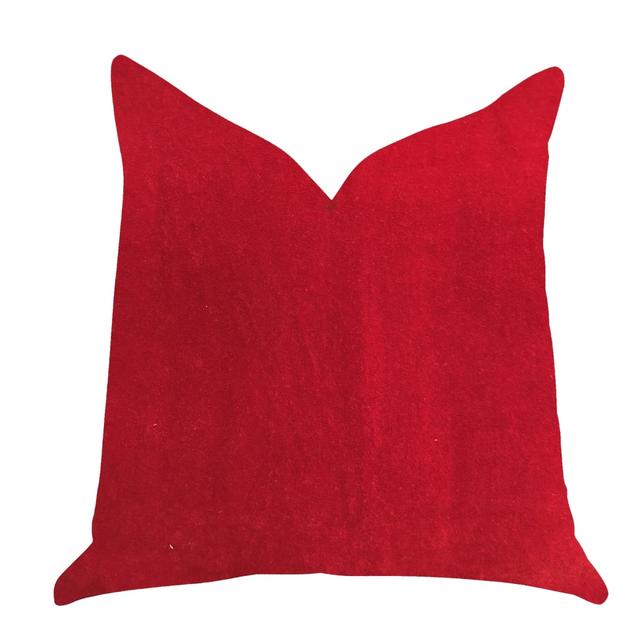Amber Rose Luxury Throw Pillow in Red, 26 x 26 in.