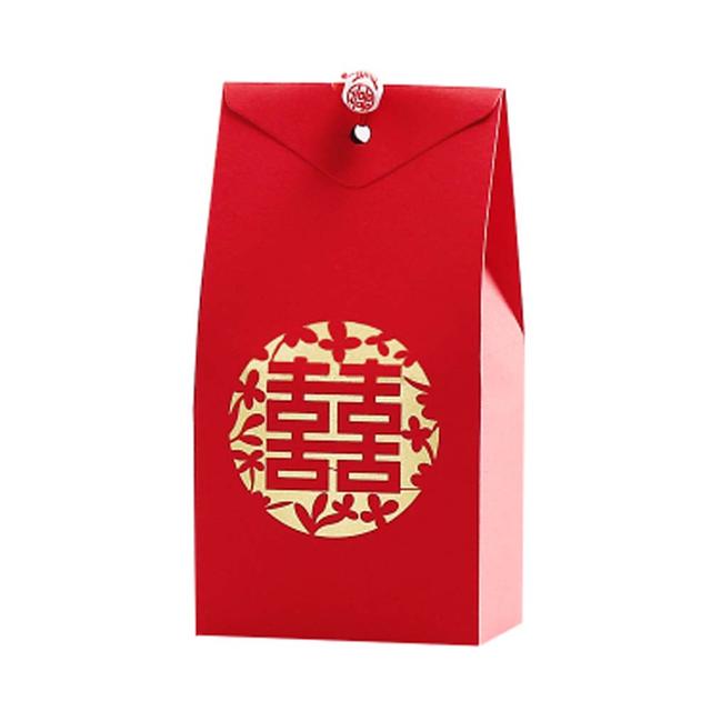 Red Sweet Wedding Candy Box Paper Chocolate Gift Boxes Chinese Style Wedding Favors Candy Boxes - 40 Piece