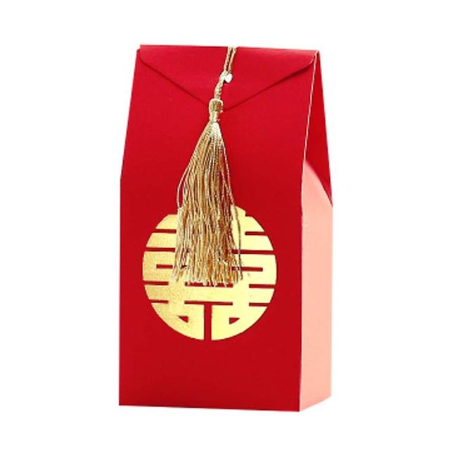 Gift Decorative Chinese Style Wedding Party Favor Paper Chocolate Bag - 40 Piece