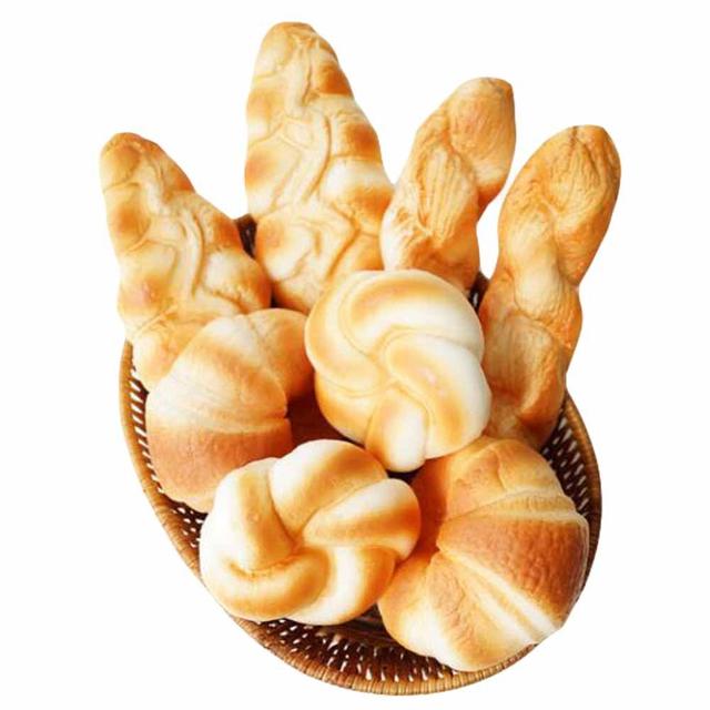 PL-HOM10844426011-DORIS00051 Artificial Bread Set Fake Croissant Photography Props Home Decor - 8 Pieces