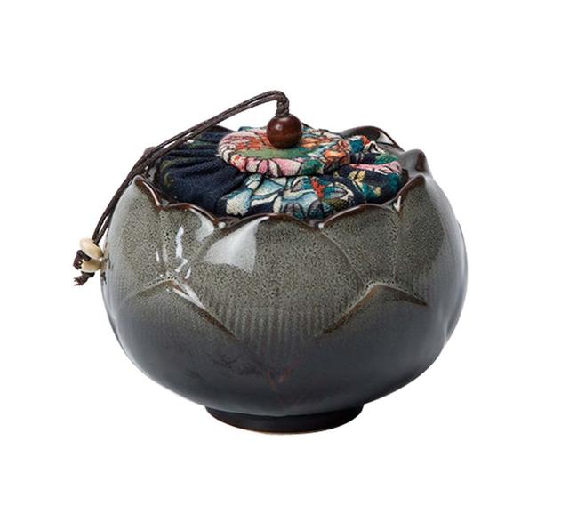 Japanese Style Ceramic Loose Tea Tin & Tea Caddy & Tea Canister - A02