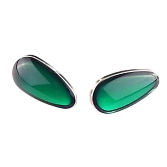 Screw-in Plastic Eyeglass Imitation Jewelry Glasses Nose Pads, Green - 3 Pair