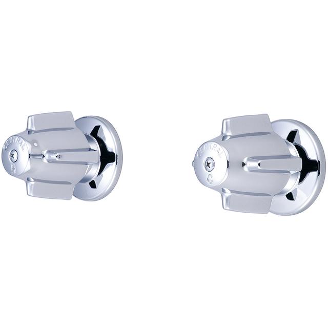 0.5 in. Two Handle Valve Set - Polished Chrome