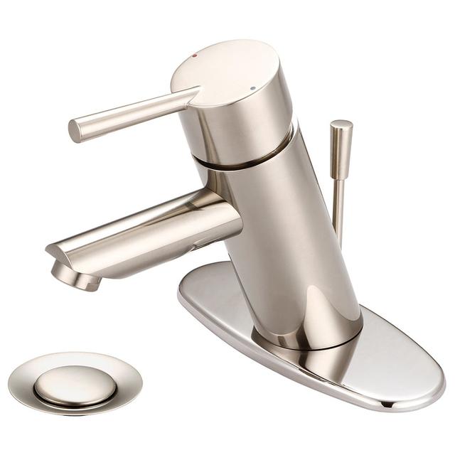 I2 L-6050-WD-BN 4.75 in. Single Handle Lavatory Faucet - Brushed Nickel