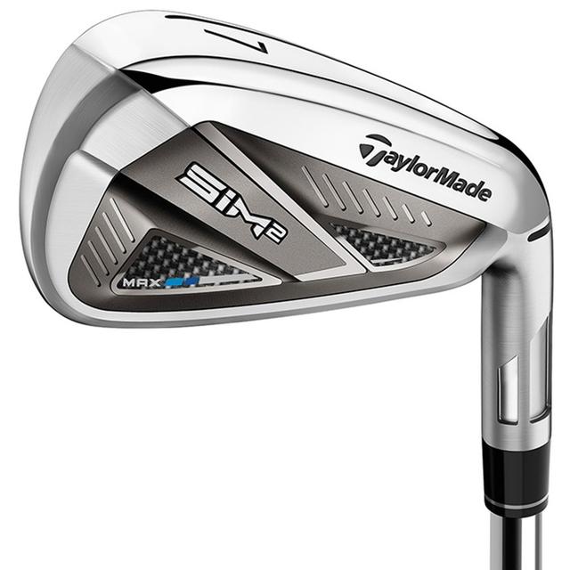 TaylorMade 85258 SIM2 Max Iron Set - Steel Shaft - Right Hand - 5-PW & AW - Regular Flex