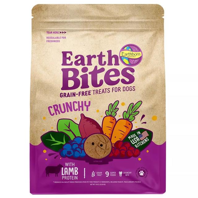 8656537 1610034 10 oz MP8 Earthbites Crunchy Lamb & Pumpkin Recipe Dog Treats - Pack of 8